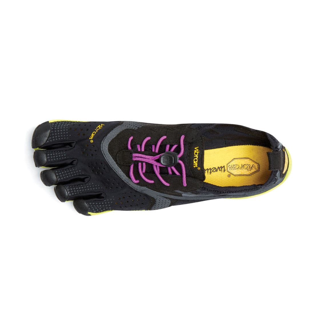 VIBRAM Five Fingers, V-RUN Training Black/Yellow/Purple Women Shoe