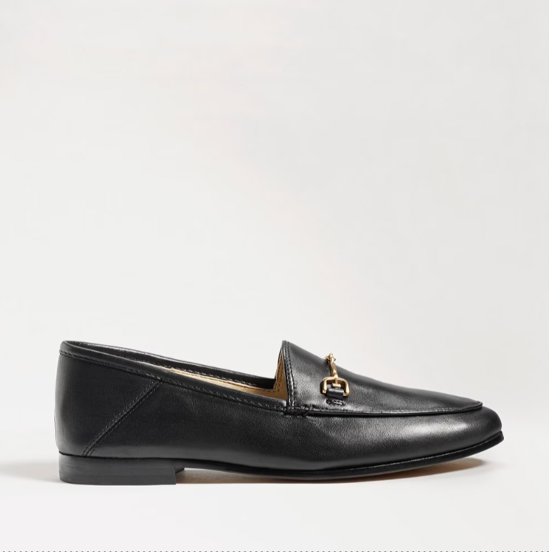 SAM EDELMAN Loraine Bit Black Leather Women Loafer