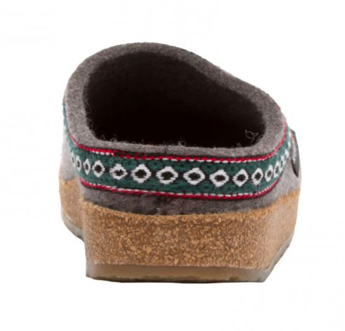 HAFLINGER GZ14 Classic Wool Grizzly Clog Grey