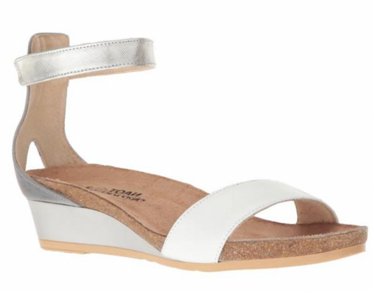 Naot Pixie Cork Leather/ Soft Ivory Leather/ Radiant Gold Leather 5016-SNT (Women's)