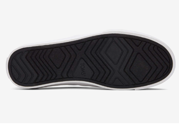 TOMS Fenix Platform Black Canvas Slip On Sneaker