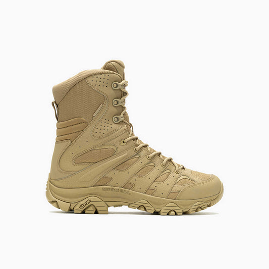 Merrell Men's Moab 3 8" Tactical Zip WP Wide Width  Dark Coyote