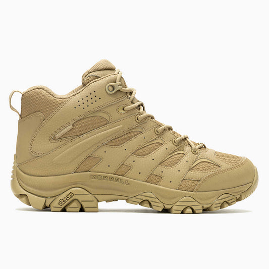 Merrell Men's Moab 3 Mid Tactical Waterproof Wide Width Dark Coyote