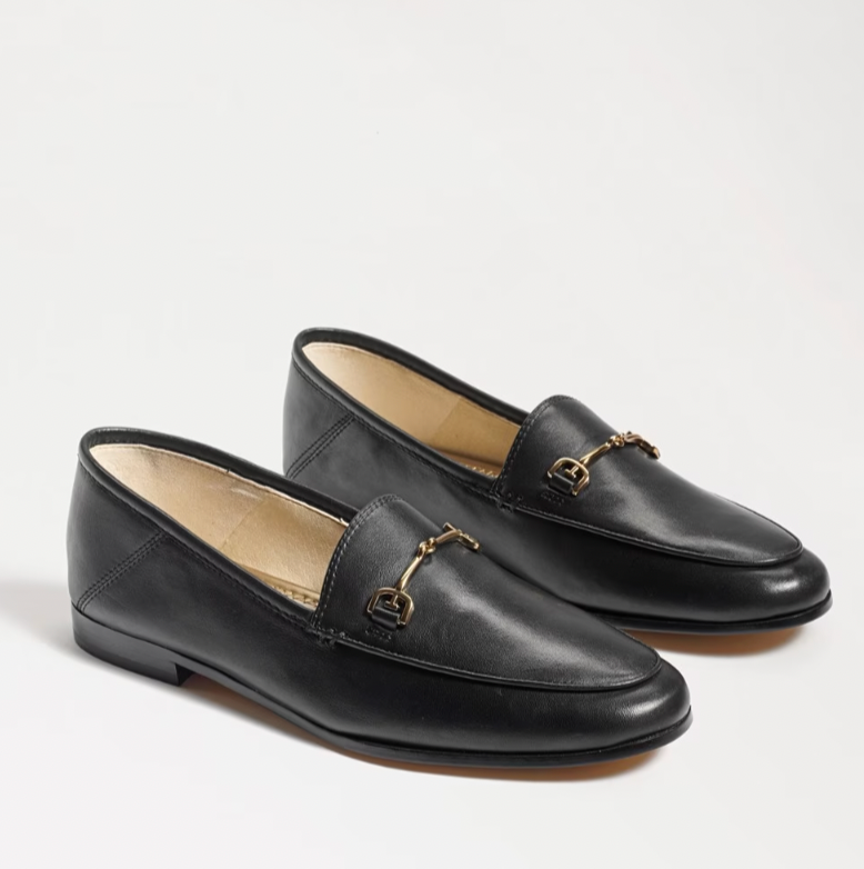 SAM EDELMAN Loraine Bit Black Leather Women Loafer