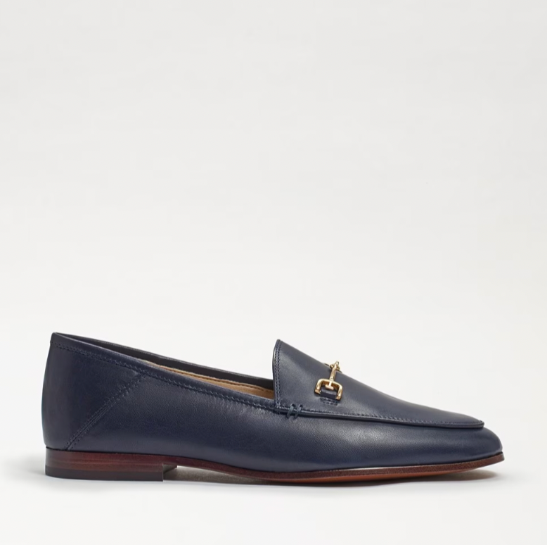 SAM EDELMAN Loraine Bit Baltic Navy Leather Women Loafer
