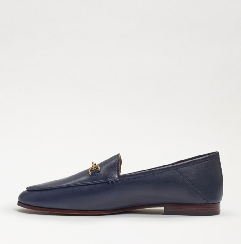 SAM EDELMAN Loraine Bit Baltic Navy Leather Women Loafer