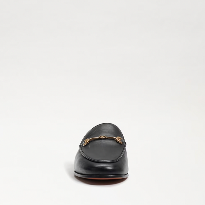 SAM EDELMAN Linnie Bit Black Leather Women Mule
