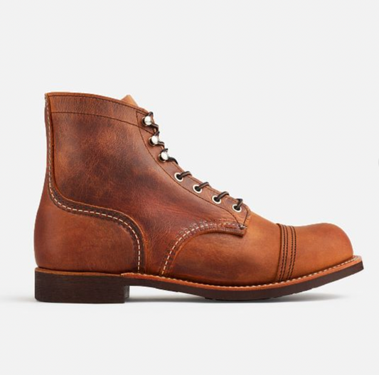 RED WING IRON RANGER MEN'S 6-INCH BOOT IN COPPER ROUGH & TOUGH LEATHER