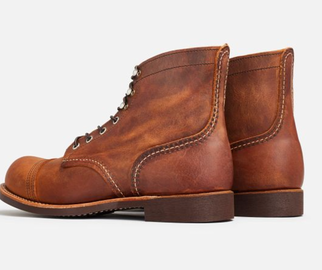 RED WING IRON RANGER MEN'S 6-INCH BOOT IN COPPER ROUGH & TOUGH LEATHER