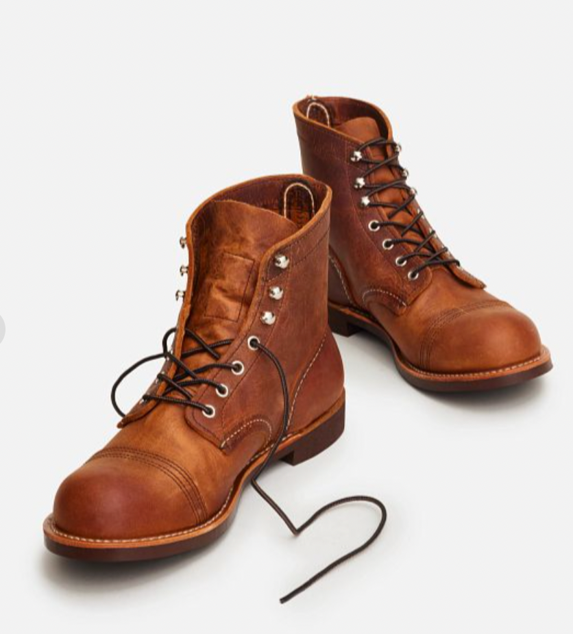 RED WING IRON RANGER MEN'S 6-INCH BOOT IN COPPER ROUGH & TOUGH LEATHER