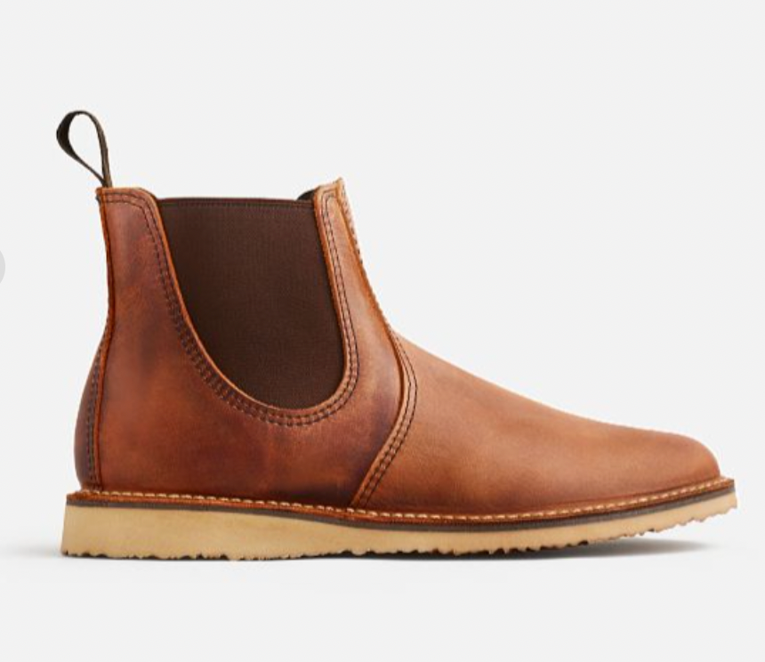 RED WING WEEKENDER CHELSEA MEN'S 6-INCH BOOT IN COPPER ROUGH & TOUGH LEATHER