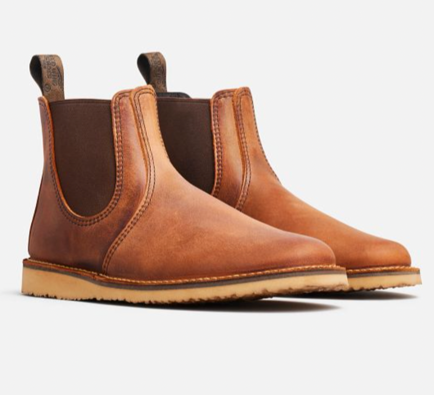RED WING WEEKENDER CHELSEA MEN'S 6-INCH BOOT IN COPPER ROUGH & TOUGH LEATHER