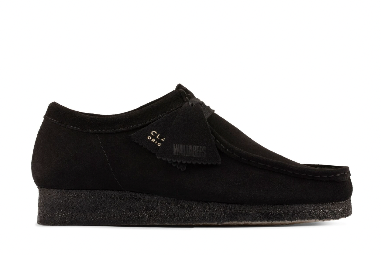 Clarks Women Wallabee Black Suede 26155522