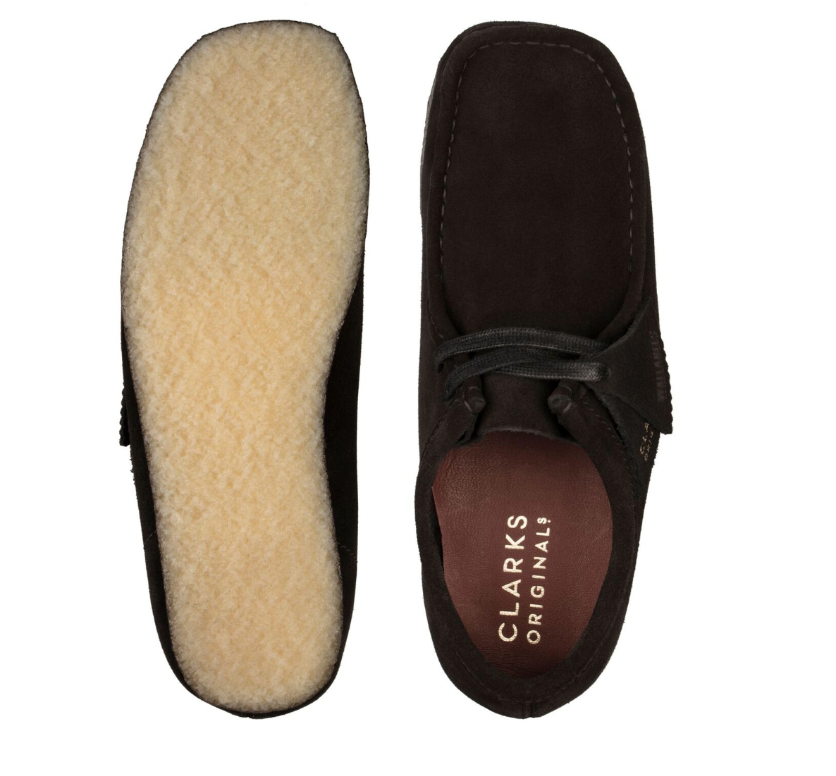Clarks Women Wallabee Black Suede 26155522 – OasisSports