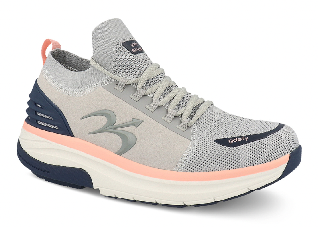 Women's GDEFY MATeeM Athletic Shoes Gray Pink