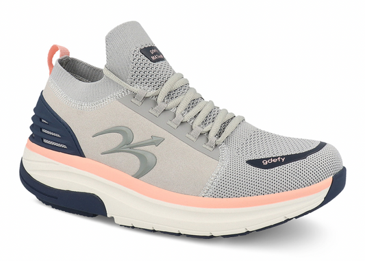 Women's GDEFY MATeeM Athletic Shoes Gray Pink