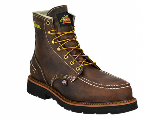 Thorogood Men's 6" Steel Toe WP Moc Toe Work Boot (U.S.A.) 804-3696