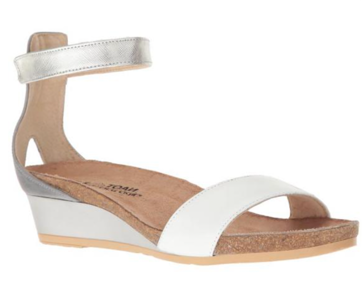 Naot Pixie Cork Leather/ Soft Ivory Leather/ Radiant Gold Leather 5016-SNT (Women's)