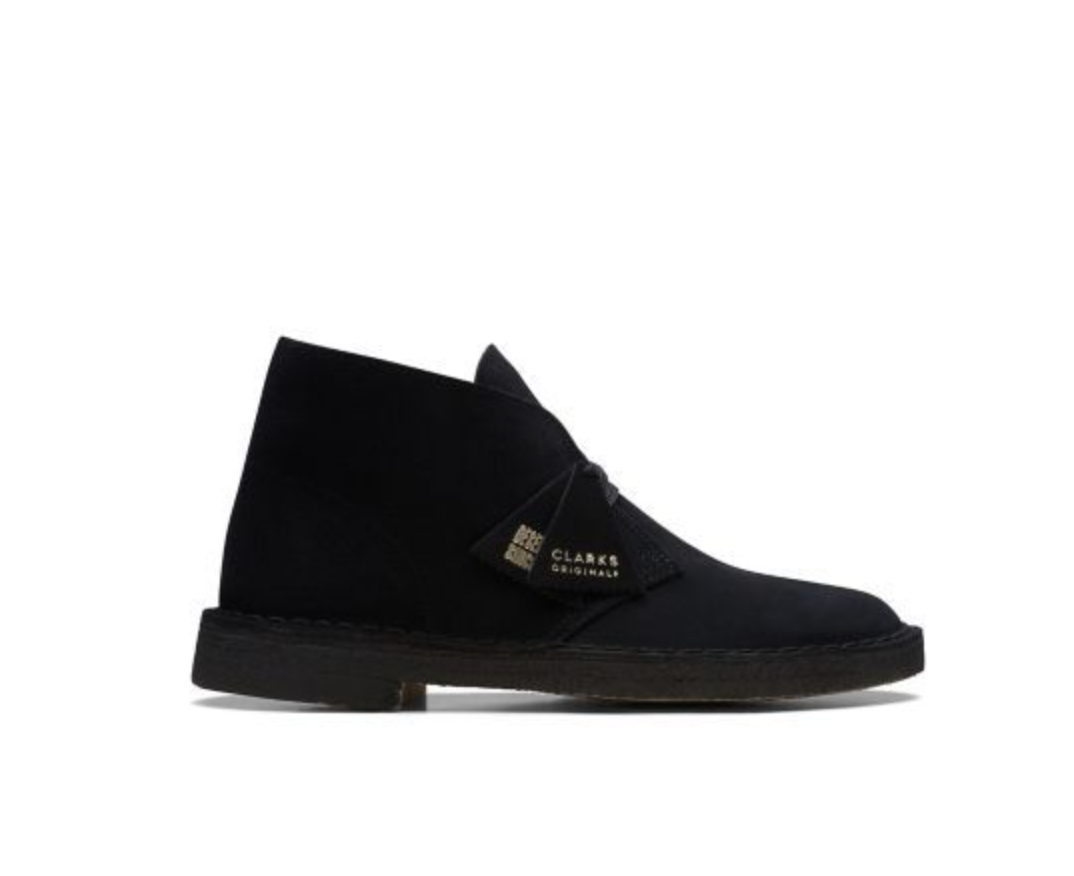 Clarks Men's Desert Boot Black Suede