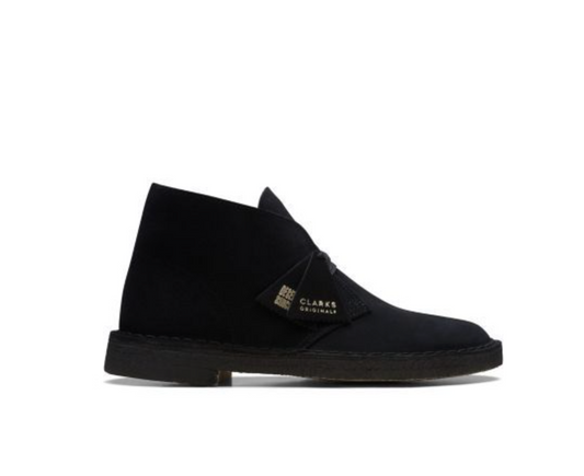 Clarks Men's Desert Boot Black Suede