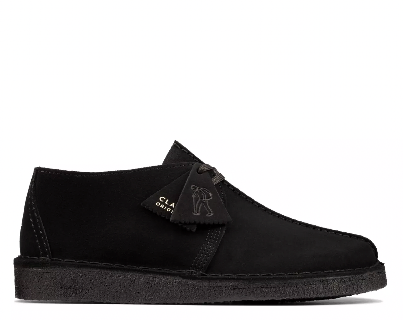 CLARKS Desert Trek Black Suede