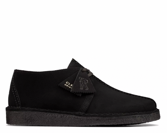CLARKS Desert Trek Black Suede