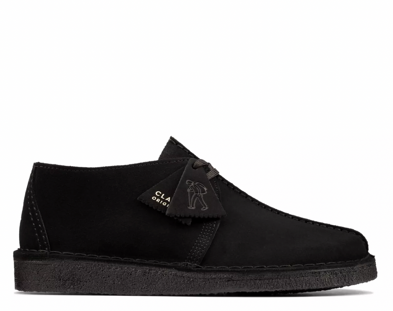 CLARKS Desert Trek Black Suede OasisSports