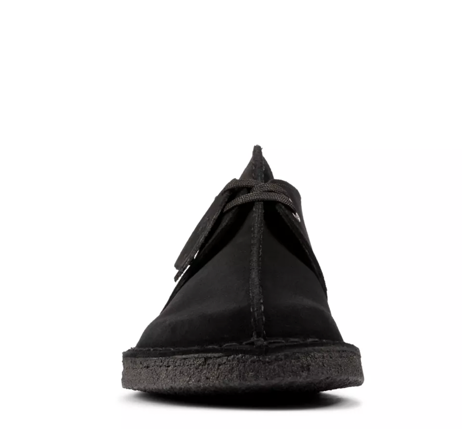 CLARKS Desert Trek Black Suede