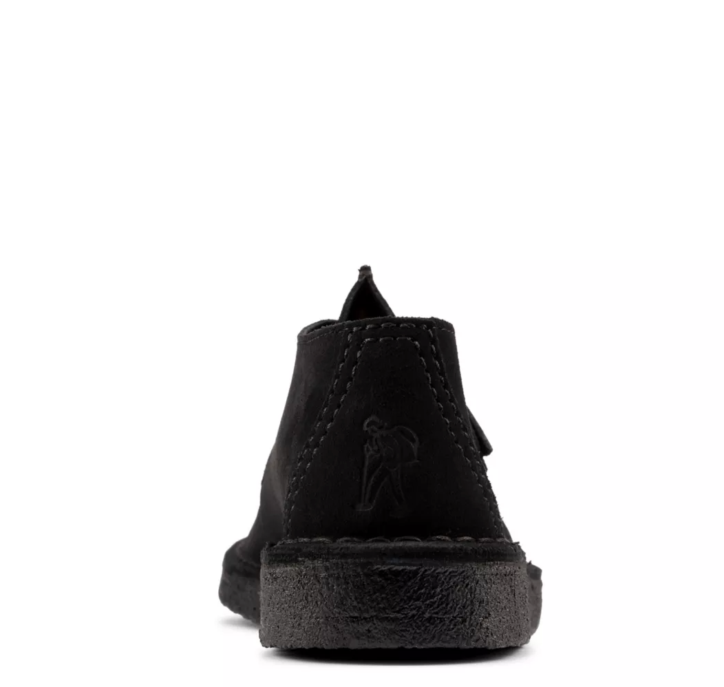 CLARKS Desert Trek Black Suede
