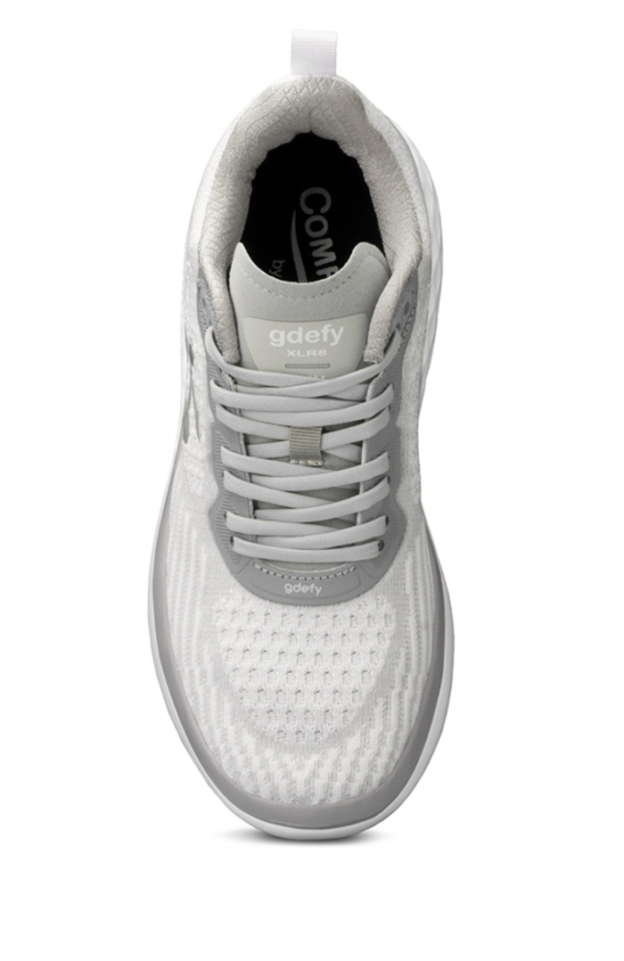 GRAVITY DEFYER Women's GDEFY XLR8 Run White Gray WIDE