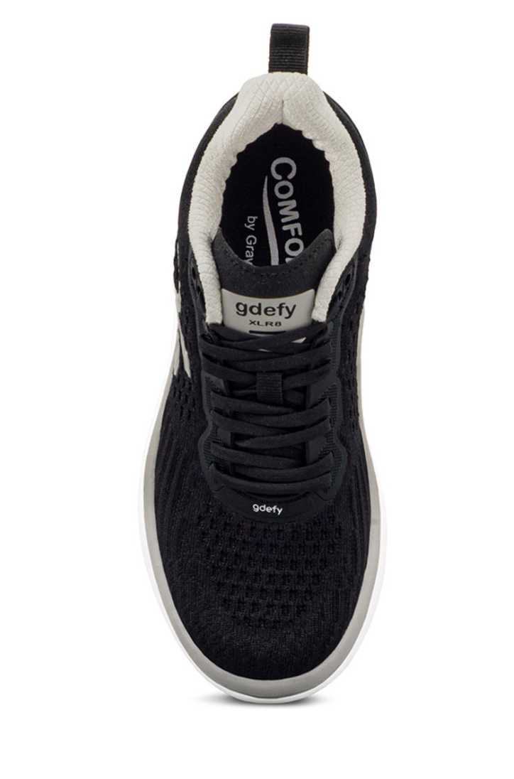 GRAVITY DEFYER Women's GDEFY XLR8 Run Black Silver Medium