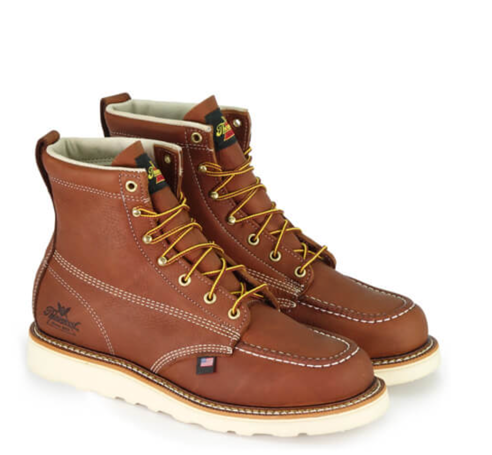 Thorogood AMERICAN HERITAGE – 6″ TOBACCO MOC TOE – MAXWEAR WEDGE™ 2E