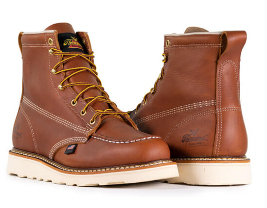 Thorogood AMERICAN HERITAGE – 6″ TOBACCO MOC TOE – MAXWEAR WEDGE™ 2E