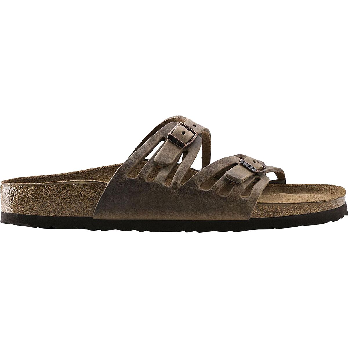 Birkenstock Granada Soft Footbed Leather Narrow Sandal Tobacco Oiled Leather