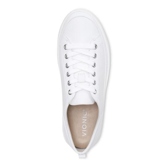VionicWomens Winny Sneaker  White Leather