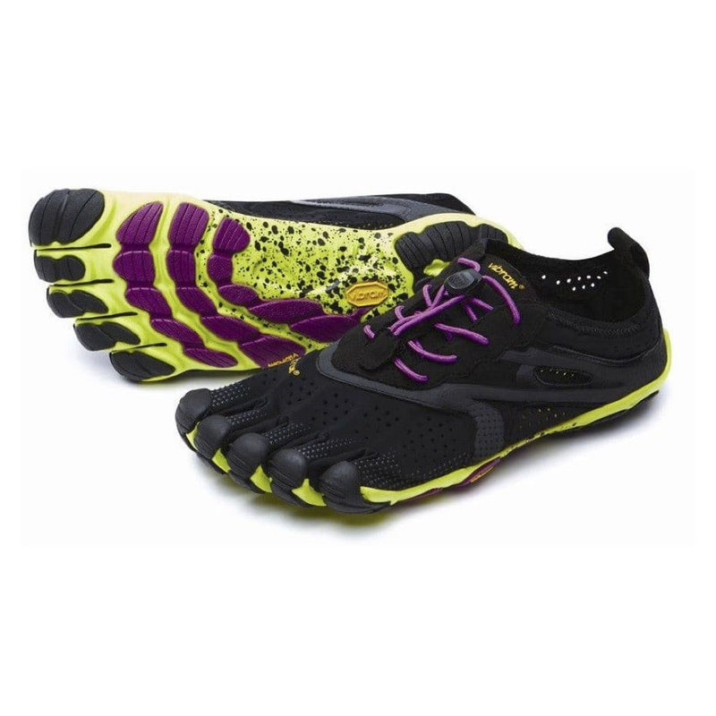 VIBRAM Five Fingers, V-RUN Training Black/Yellow/Purple Women Shoe
